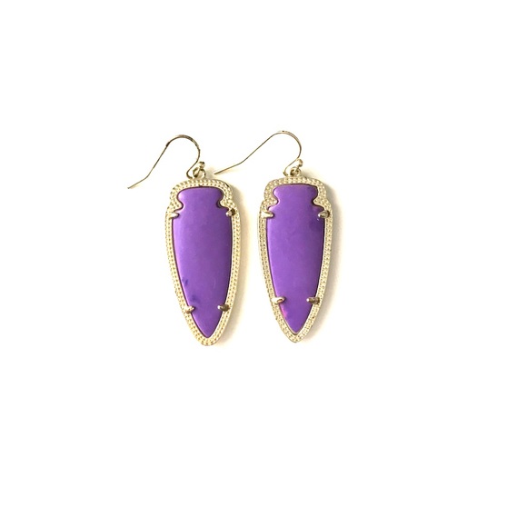 Purple Kendra Scott Earrings - Picture 1 of 1